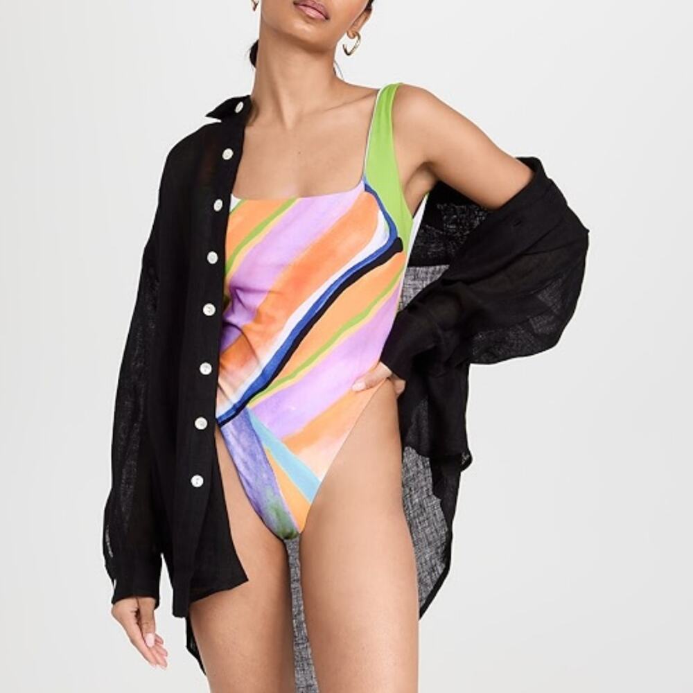 mara hoffman idalia alegasia print one piece swimsuit
